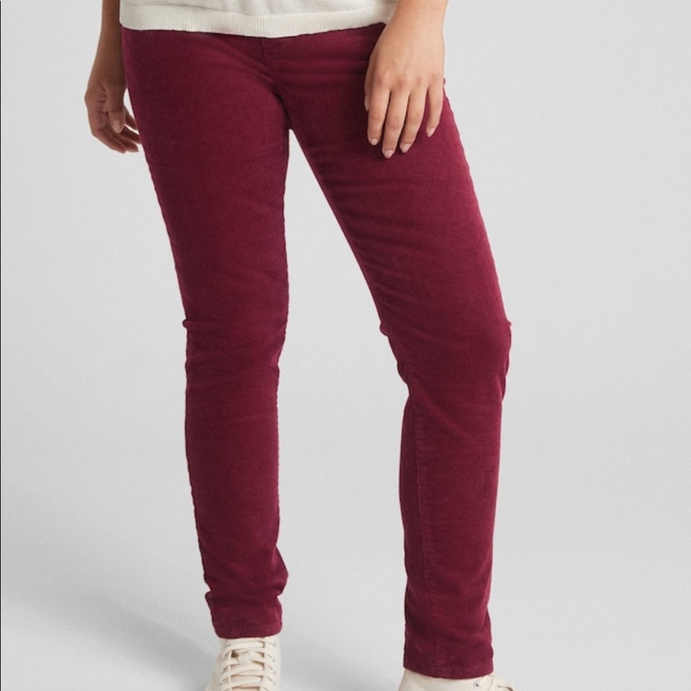 Full panel maternity true skinny cords